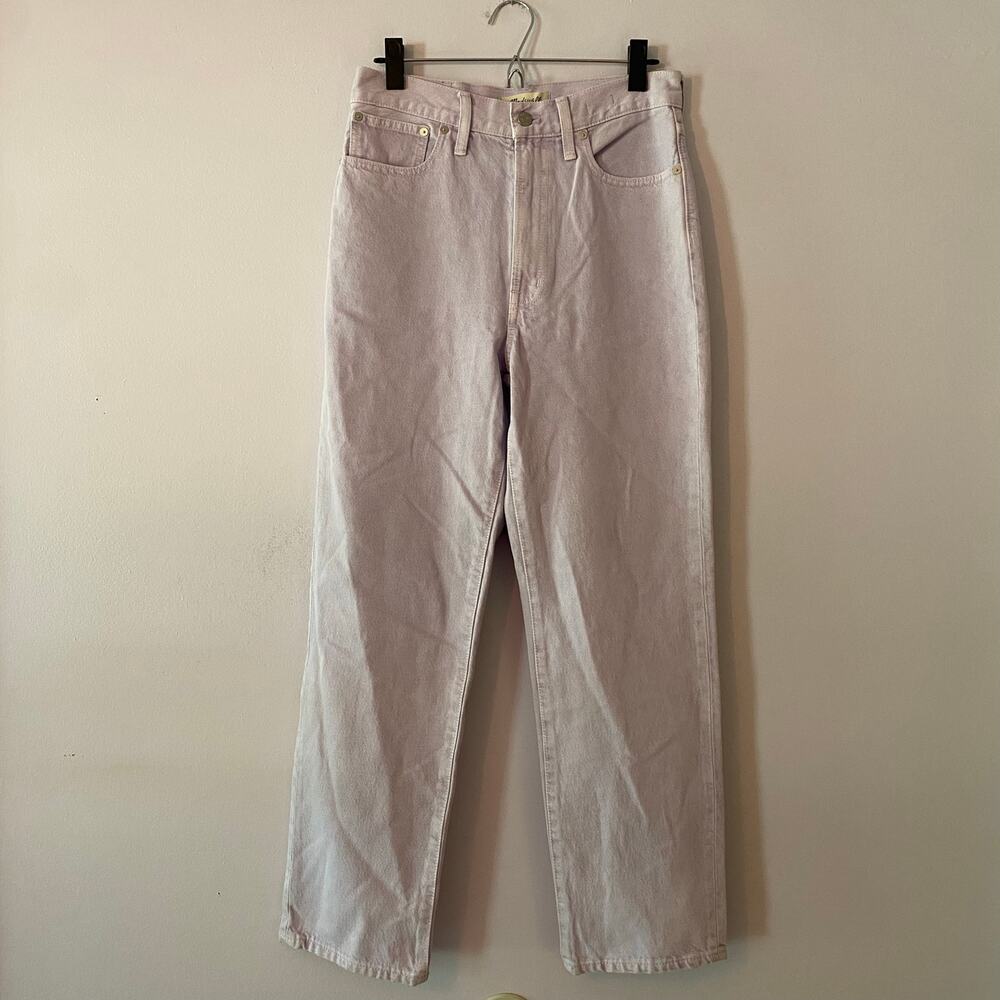 NWT Madewell Lavender Purple The Perfect Vintage Straight Jean Women's size 27